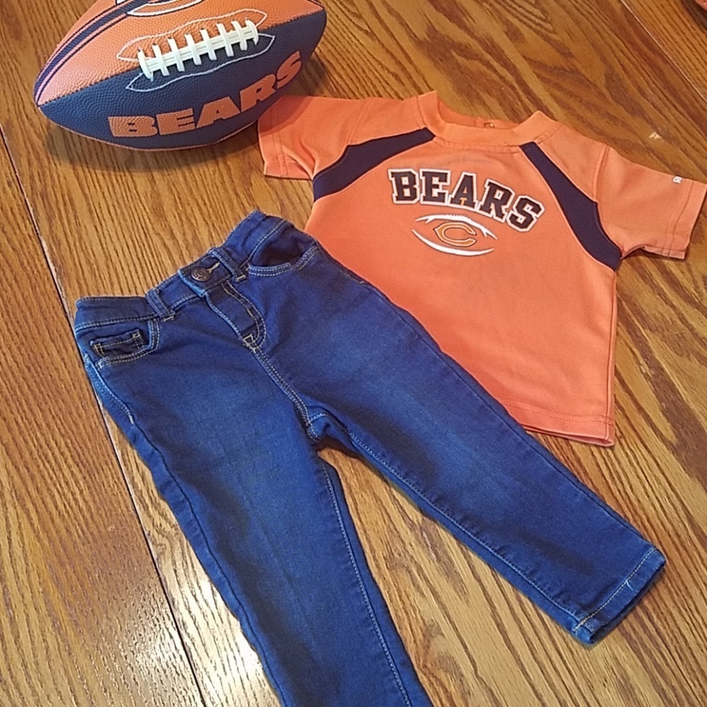Chicago Bears Reebok Shirt and Baby B'gosh jeans - 18 Months